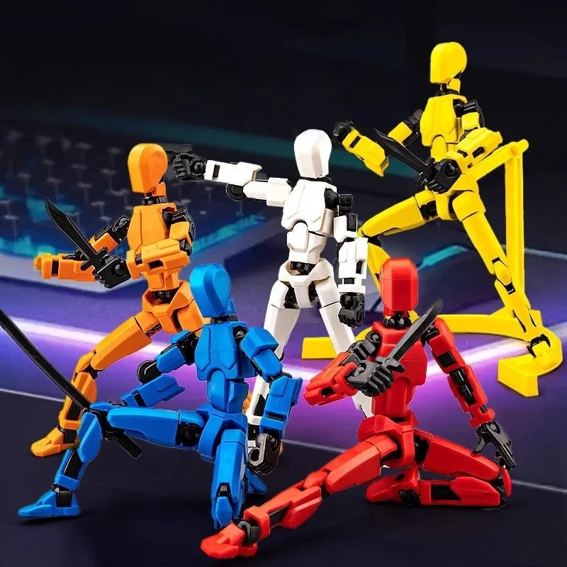 6 pieces of movable action figures, fully articulated model toys, suitable gifts for boy and girl collectors, movable joint toys