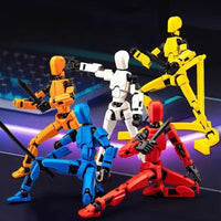 6 pieces of movable action figures, fully articulated model toys, suitable gifts for boy and girl collectors, movable joint toys