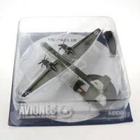 21.8cm Alloy Metal Aircraft Model Toy 1/144 Scale WWII Germany Heinkel He 177 Attack Airplane Diecast Models For Collection