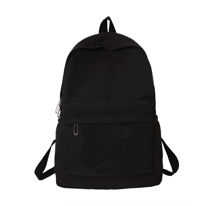 Simple solid color casual backpack, lightweight and high school student bag, multifunctional backpack,Suitable for travel,school