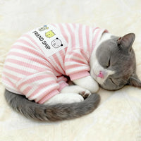 Anti-Loss Fur  Clothes Spring Summer Style Four-Legged Home Wear for Kittens Polyester Fiber Warm Casual Pet Apparel