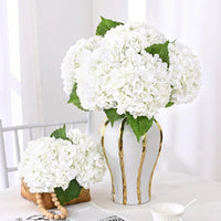 4pcs Large Hydrangea Artificial Flowers Blue Green Artificial Hydrangea Flower Branches Wedding Bouquet Flower 45cm/17.71in