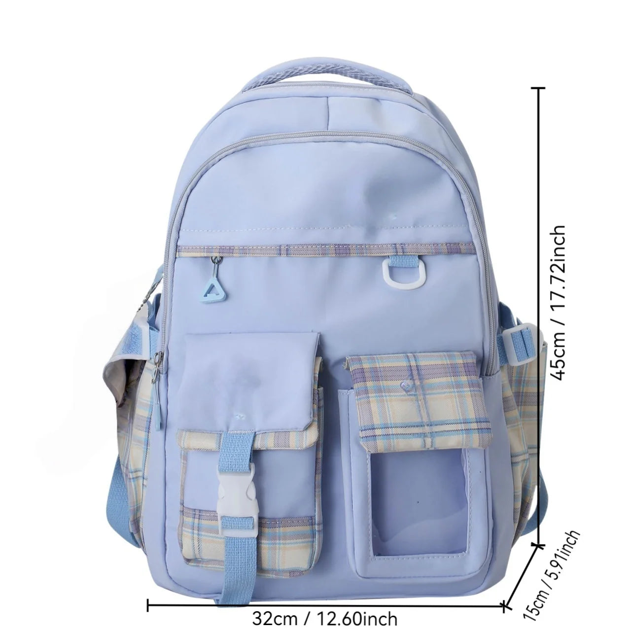 Large Capacity School Bag Waterproof Stress Relief Student Backpack Lightweight Shoulder Backpack Junior And High School Girls