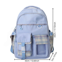 Large Capacity School Bag Waterproof Stress Relief Student Backpack Lightweight Shoulder Backpack Junior And High School Girls