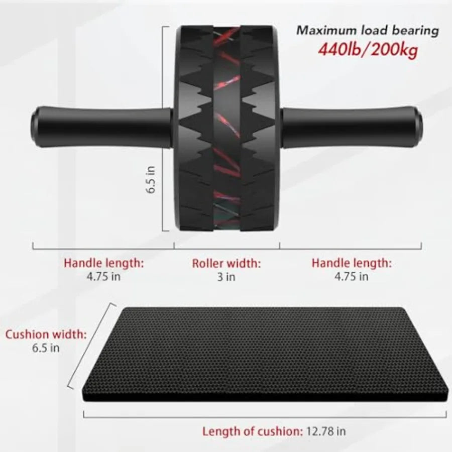 AB Roller Wheel for Abdominal Workout and Core Strength Training Portable Ab Wheel Roller Exercise for Men Women Fitness Lover