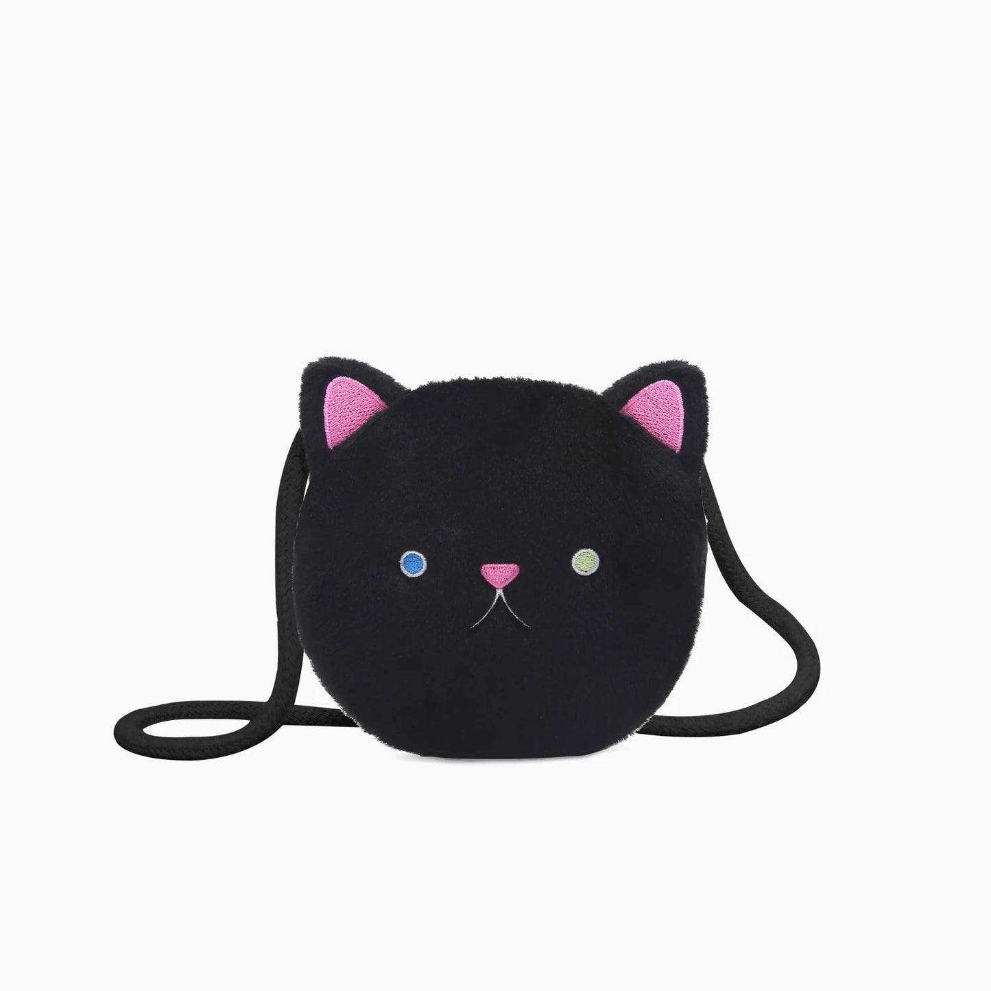 Cartoon Cute Cat Crossbody Bag Coin Purse for Men, Women, and Children Plush Mini Shoulder Bag