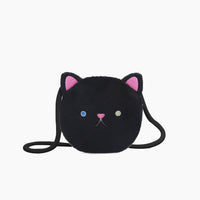 Cartoon Cute Cat Crossbody Bag Coin Purse for Men, Women, and Children Plush Mini Shoulder Bag