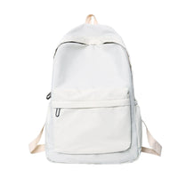 Simple solid color casual backpack, lightweight and high school student bag, multifunctional backpack,Suitable for travel,school