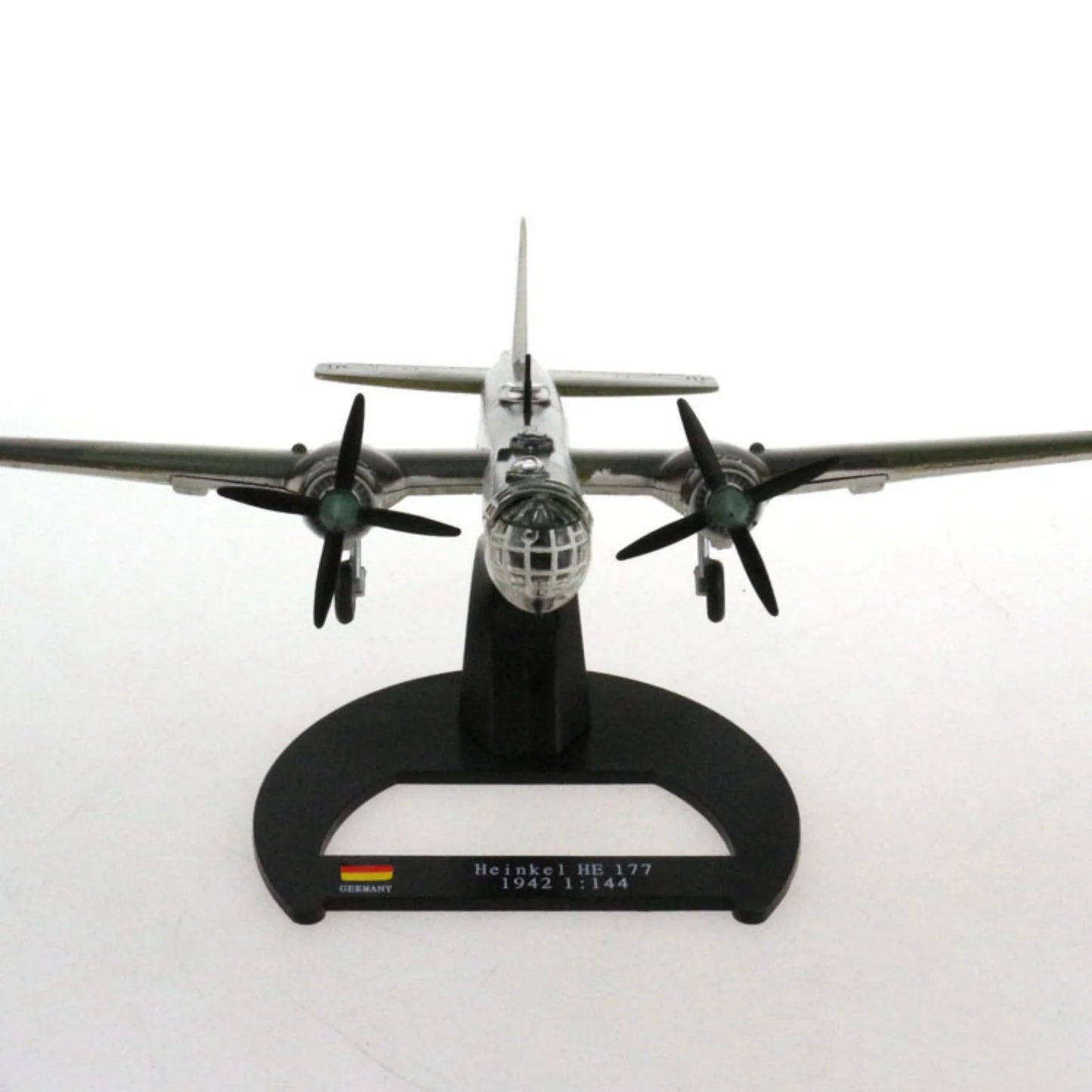 21.8cm Alloy Metal Aircraft Model Toy 1/144 Scale WWII Germany Heinkel He 177 Attack Airplane Diecast Models For Collection