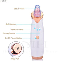 CMH Hot Sale Professional Electric Blackhead Remover Pore Vacuum Deep Cleansing Acne Black Dots Removal Tool For All Skin Types