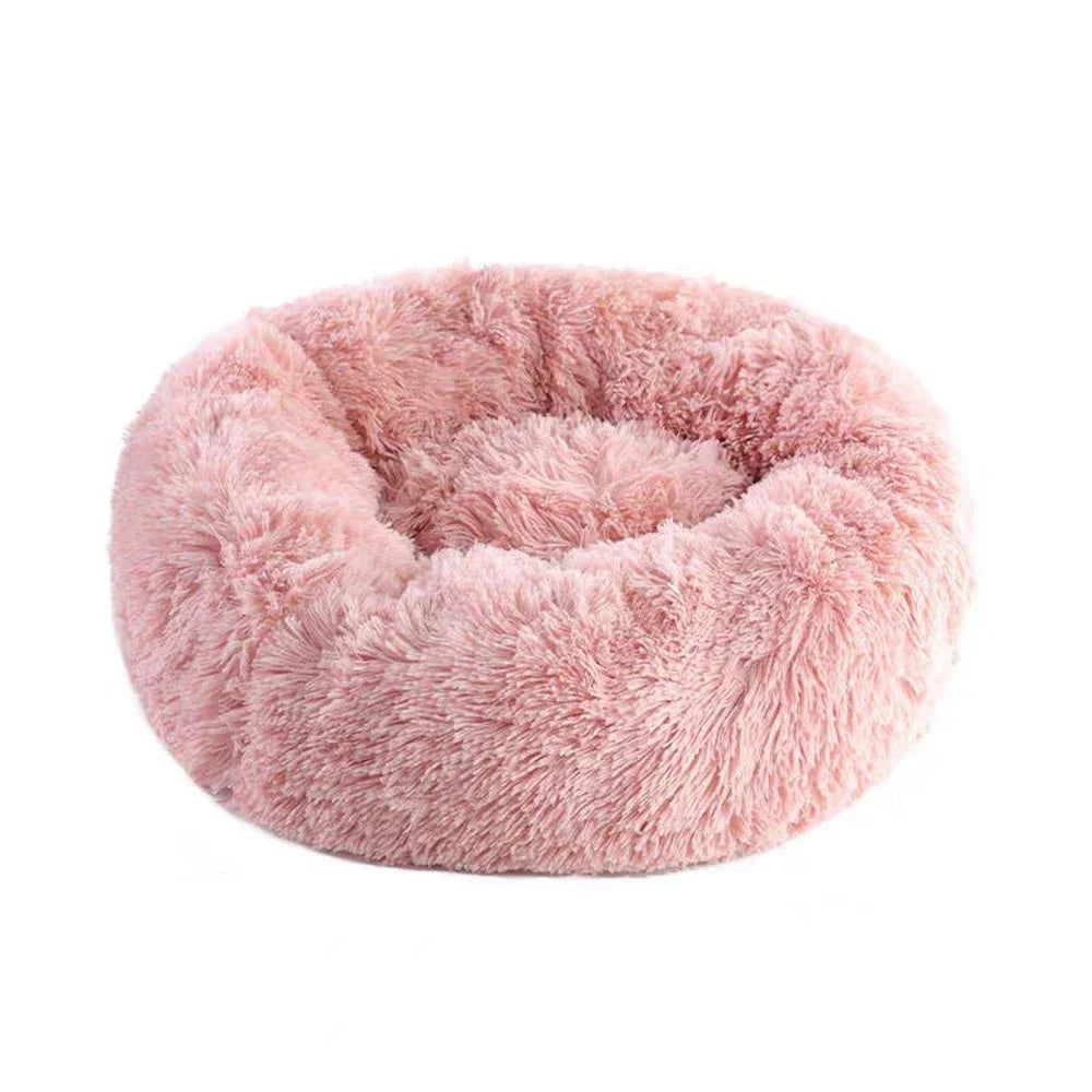 Winter Thickened Plush Pet Bed | 40CM Round Warm Nest for Small Dogs, Cats, Kittens & Puppies | Cozy Pet Supplies