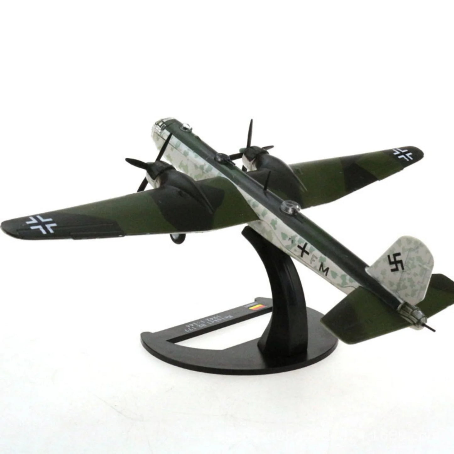 21.8cm Alloy Metal Aircraft Model Toy 1/144 Scale WWII Germany Heinkel He 177 Attack Airplane Diecast Models For Collection