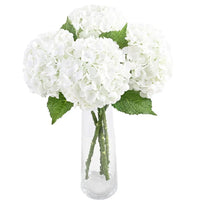 4pcs Large Hydrangea Artificial Flowers Blue Green Artificial Hydrangea Flower Branches Wedding Bouquet Flower 45cm/17.71in