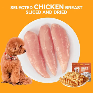 Dog Snacks Dried Chicken Breast 500g Pet Snacks Fresh Flavorful Thin Crispy Dog Training Reward Jerky Nutrient Rich Pet Snacks