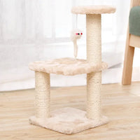 3-Layers Cats Scratching Post Sisal Rope Three Pillars for Kitten Grind Claw Cat Climbing Frame Posts Toy Pet Furniture Supplies