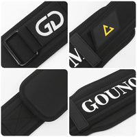 GOUNOD is an adjustable weightlifting fitness belt that provides long-lasting lumbar support for core stability strength trainin