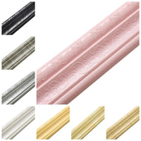 Self Adhesive Flexible Foam Molding Trim Wallpaper Border 3D Decorative Wall Lines Peel and Stick Trim for Home Hotel DIY Decor