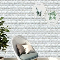 20pcs 3D Wall Tile Stickers - Self-Adhesive Waterproof Foam Peel-Cut For Kitchen Bathroom Decor | 24-hour Shipping