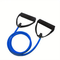 1pc 4-Level Resistance Bands with Handles for Home Workouts, Strength Training, Yoga & Pilates